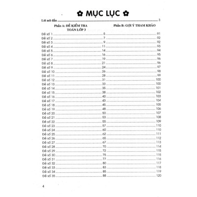 Bộ Đề Kiểm Tra Môn Toán Lớp 3 ( Dùng kèm SGK Chân Trời Sáng Tạo )