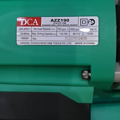 MÁY KHOAN ĐÁ 1800W DCA AZZ190 - HÀNG CHÍNH HÃNG