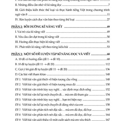 Bồi Dưỡng Kĩ Năng Đọc Và Viết Ngữ Văn 8