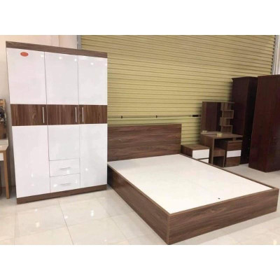 Combo phòng ngủ giường tủ áo táp đầu giường bàn phấn freeship và lắp đặt nội thành