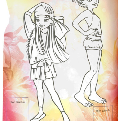 Dán Hình Và Tô Màu Sticker - Girl Fashion - Nhà Thiết Kế Tài Ba - Tập 2