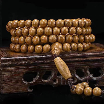 VÒNG CHUỖI GỖ LỤC ĐẠO MỘC LIÊN HOA 108 hạt 10ly TẶNG HỘP ĐỰNG