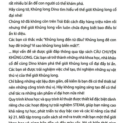 Steam For Kids - Câu Chuyện Khủng Long (6-14 Tuổi)