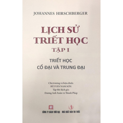 Sách - Lịch Sử Triết Học - Tập 1: Triết Học Cổ Đại Và Trung Đại + Tập 2: Triết Học Cận Đại Và Hiện Đại - Thời Đại