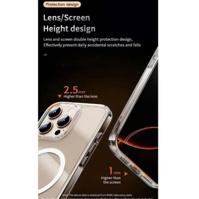 Ốp Lưng Trong Suốt Wiwu Dynamic Pro Cho iPhone 16 Pro Max Chống Ố Vàng Hỗ Trợ Sạc Không Dây - Hàng nhập khẩu