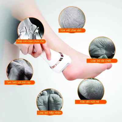 (Tặng phụ kiện 10 món đầy đủ) Máy Chà chân cầm tay phiên bản pro động cơ mạnh mẽ chà sạch dễ sử dụng Hàng Chính Hãng