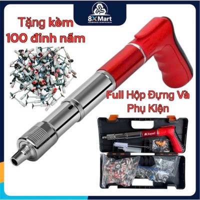 Máy Bắn Đinh Bê Tông Sắt Thép Hạt Nổ – Công Suất Lớn, Siêu Bền, Tặng Đinh & Hộp Dụng Cụ Sẵn Sàng Sử Dụng