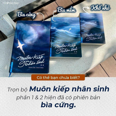 Sách - Muôn Kiếp Nhân Sinh - Tập 1 + 2 - Bìa Cứng - Nguyên Phong