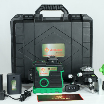 Máy cân bằng laser AKUZA AK-3Di 12 tia xanh siêu sáng - Máy bắn cốt, Máy cân mực, Máy đánh thăng bằng tia laser thế hệ mới 2020 - Hàng chính hãng