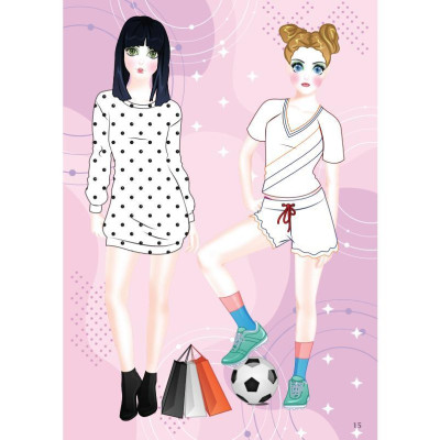 Sách - Dán Hình Sticker Trong Suốt & Tô Màu Búp Bê - Nhà Thiết Kế Thời Trang - Quyến Rũ - Việt Thư