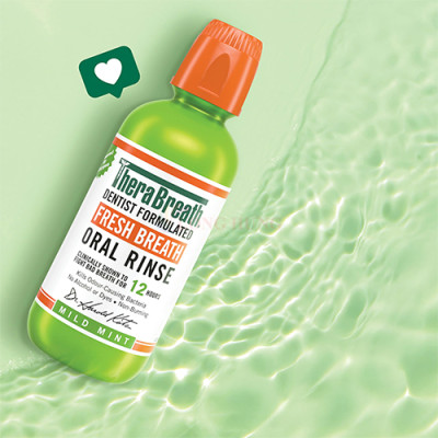 Nước súc miệng TheraBreath Fresh Breath Oral Rinse (473ml) - Hàng chính hãng