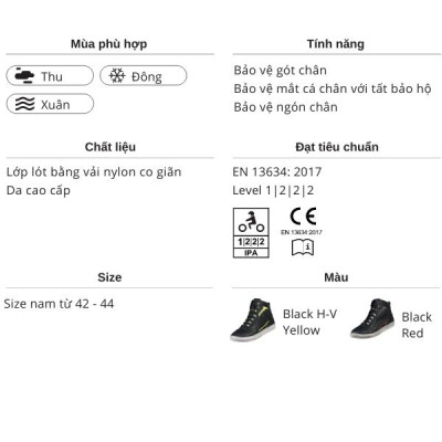 Giày Thời Trang Bảo Hộ Lái Moto, Xe Máy Cho Nam LS2 Zoe Man - GARA20