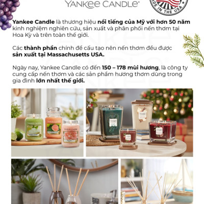 Nến hũ Yankee Candle size L - Snow Globe Wonderland (623g)