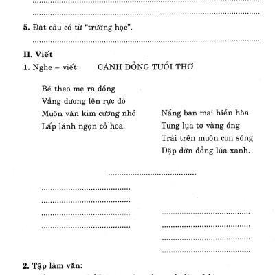 Đề Kiểm Tra Định Kì Tiếng Việt Và Toán 2 (Theo Chương Trình Giáo Dục Phổ Thông Mới)