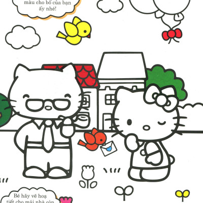 Bộ 4 Cuốn Hello Kitty- Sách Tô Màu: Rèn Luyện Khả Năng Cho