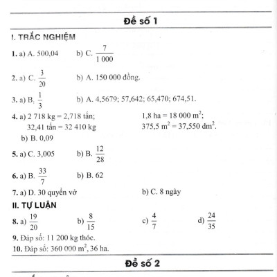 Bộ Đề Kiểm Tra Môn Toán Lớp 5 - (Dùng Kèm SGK Kết Nối Tri Thức Với Cuộc Sống) - HA