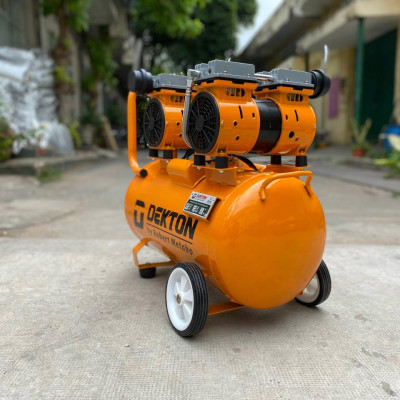 MÁY NÉN KHÍ KHÔNG DẦU 2X1HP-50L DEKTON DK-750X2 - HÀNG CHÍNH HÃNG