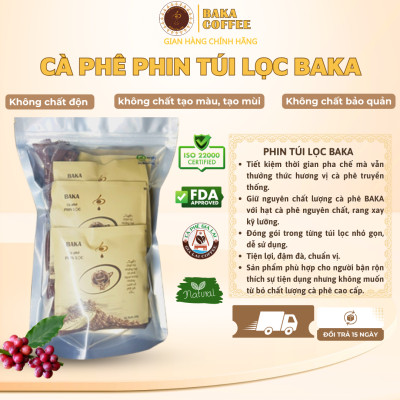 Cà Phê Phin Túi Lọc Baka (Túi Zip)