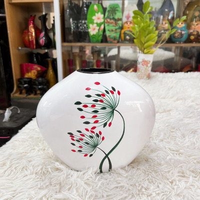 Bình Hoa Sơn Mài - Mã B01 | Size 23x19x12 cm | Thiết Kế Tinh Tế – Trang Trí Sang Trọng