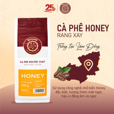 Cà phê nguyên chất rang xay HONEY – 500g