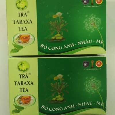 combo Trà Taraxa TEA loại lớn chính hãng (Bồ công anh nhàu mè, 2 Hộp, hỗ trợ xương khớp thải độc cơ thể)