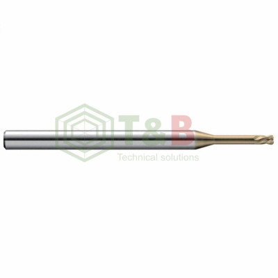 Dao Phay Bo Góc R 4 Me Cổ Dài D4 x R0.1x12x65L Union Tools Model HLRS4040-01-120,Dao phay ngón gia công sau nhiệt