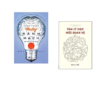 Combo 2Q: Tâm Lý Học Mối Quan Hệ+ Nghệ Thuật Tư Duy Rành Mạch  (Chìa khóa thành công / Thay đổi suy nghĩ Thay đổi cuộc đời)/Tặng kèm Bookmark Happy Life  Chờ 
