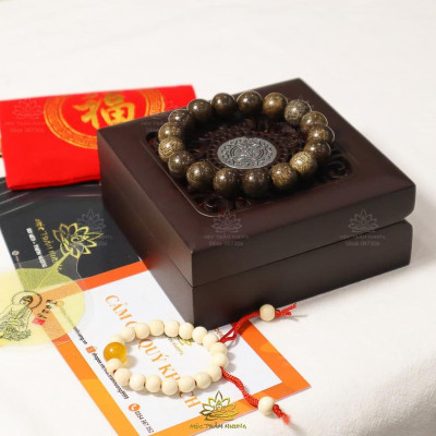 Vòng Tay Trầm Hương Đeo Tay Tròn Đơn Size 12mm 