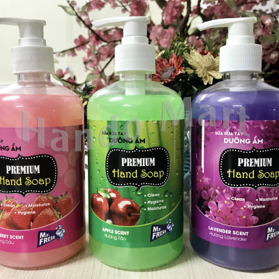Sữa rửa tay dưỡng ẩm Mr.Fresh 500ml cao cấp - Công nghệ Hàn sạch- thơm