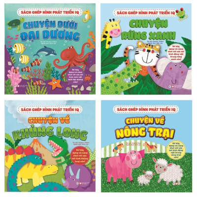 Sách - Ghép Hình Phát Triển IQ - Chuyện Về Khủng Long - Tân Việt Books
