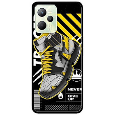 Ốp lưng dành cho Realme C35 - Realme Narzo 50A Prime mẫu Giày Vàng Đen