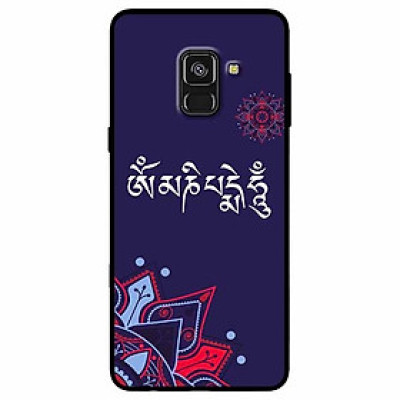 Ốp lưng dành cho Samsung A8 Plus mẫu Om Mani Tiếng Phạn