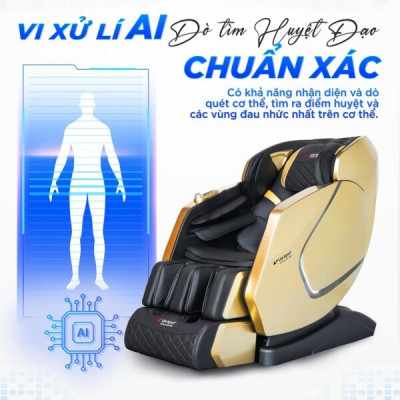 Ghế Massage Toàn Thân Lifesport LS-599, Con Lăn 5D Kết Hợp Massage Với Nhiệt Hồng Ngoại, Trị Liệu Chuyên Sâu