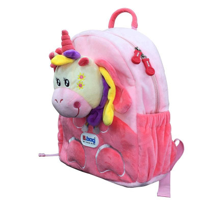 Balo mẫu giáo B.Bag Cushy-Unicorn Hồng dành cho bé 3-5 tuổi,trẻ mẫu giáo,đáng yêu,dễ thương B-12-102
