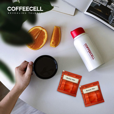 [MUA 1 TẶNG 5] Trà Đen Với Nhân Sâm Trắng Thượng Hạng COFFEECELL (30 gói x 2g) - Nguyên Chất Đậm Đặc, Vị Chát Đặc Trưng - Hàng Chính Hãng