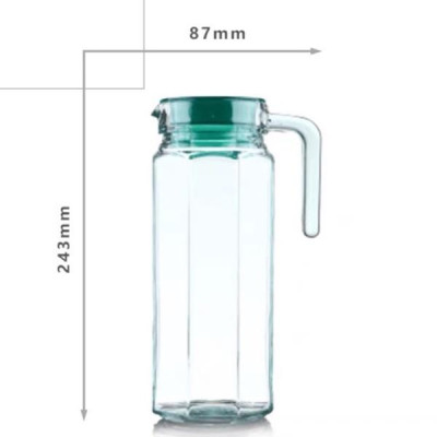 Bình thủy tinh đựng nước Luminarc Octime Ice Green L0532, dung tích 1.1L, dùng máy rửa bát