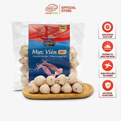 Mực viên Tâm Lợi, loại cao cấp - Hương vị tự nhiên - Đảm bảo sức khoẻ - Giao nhanh trong 3h - 500gr