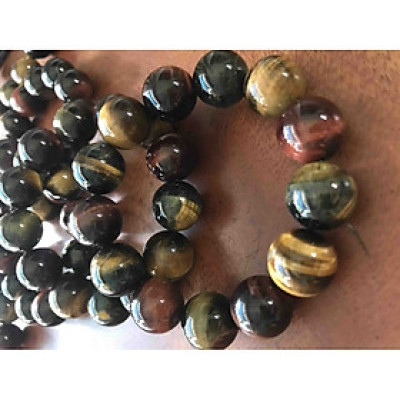 Vòng đeo Tay Nam ĐÁ MẮT HỔ MIX ĐẸP THIÊN NHIÊN 16mm ĐÚNG CUNG SANH NAM TẤT CẢ CÁC MỆNH ĐEO ĐẸP TAY ạ