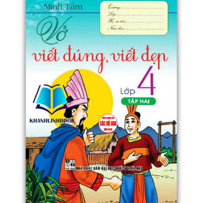 Sách - Combo Vở viết đúng, viết đẹp lớp 4 (tập 1 + 2) - dùng chung cho các bộ sgk hiện hành