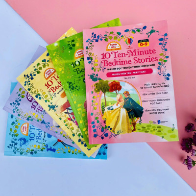 Sách - 10 Ten-Minutes Bedtime Stories - 10 Phút Đọc Truyện Trước Giờ Đi Ngủ - Folktales - Truyện Dân Gian - Song Ngữ Việt-Anh
