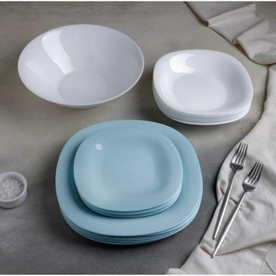 Đĩa (dĩa) thủy tinh đựng thực phẩm Luminarc Carine 27cm, dùng lò vi sóng, máy rửa bát, sản xuất Pháp - P4126