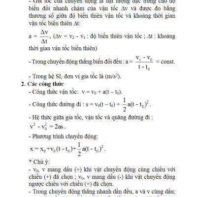 Sổ Tay Vật Lí Trung Học Phổ Thông (Lớp 10 - 11 - 12)