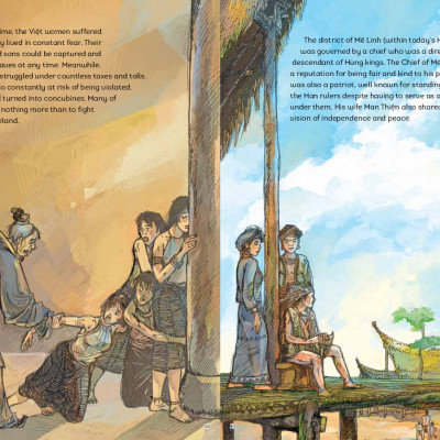 A History Of Vietnam In Pictures (In Colour) - The Trưng Sisters