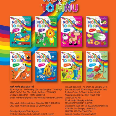 Dot To Dot Coloring Book - Nối Số & Tô Màu - Các Loài Chim