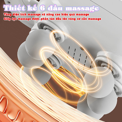 Máy massage đấm lưng và giãn cơ toàn thân 6 đầu Nikio NK-272 Pro - 9 chế độ, 20 cấp tốc độ mát xa