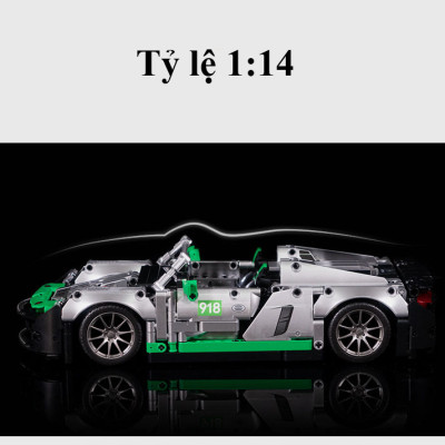 [Có Sẵn] Đồ Chơi Lắp Ghép Technic Xe Đua Porche 918 Spyder Với 1016 Chi Tiết, Đồ Chơi Mô Hình Siêu Xe Porche 918, Đồ Chơi Điều Khiển Từ Xa Xe Porche 918 Spyder Tay Cầm RC - Chính Hãng BABYBOSS.