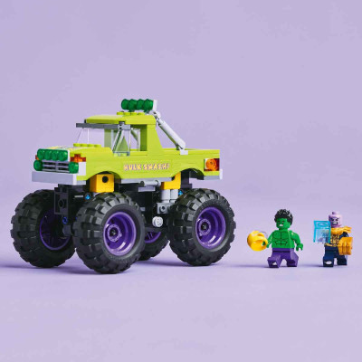 Đồ Chơi Lắp Ráp Xe Tải Hulk Đối Đầu Thanos LEGO SUPERHEROES 76312 (229 chi tiết)