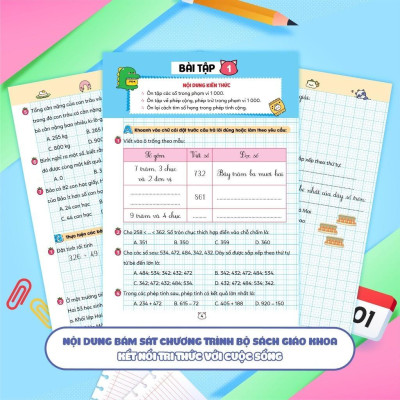 Sách - Vở Bài Tập Toán Tăng Cường Lớp 3 - Tập 1 - Theo Sách Giáo Khoa Kết Nối Tri Thức Với Cuộc Sống - Megabook