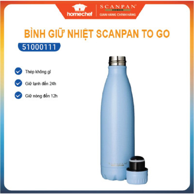 Bình giữ nhiệt nóng lạnh Scanpan To Go, dung tích 500ml, giữ nhiệt đến 24h - Hàng chính hãng