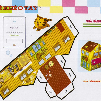 Cắt Và Dán  Hình 3D - Bé Khéo Tay - Giải Trí Phát Triển Trí Tuệ